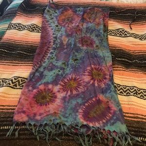 Tie Dye Wrap Skirt